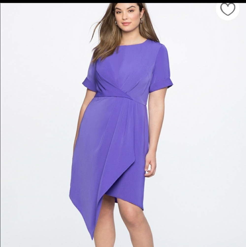 Eloquii Plus Size 24 Drape front dress